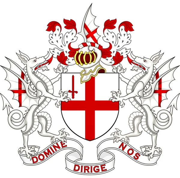 Лондонский герб. Соединенное Королевство — стоковое фото