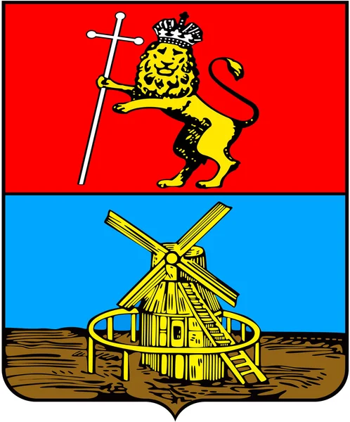 Escudo de Melenki.Vladimirskaya oblast.Rossiya —  Fotos de Stock