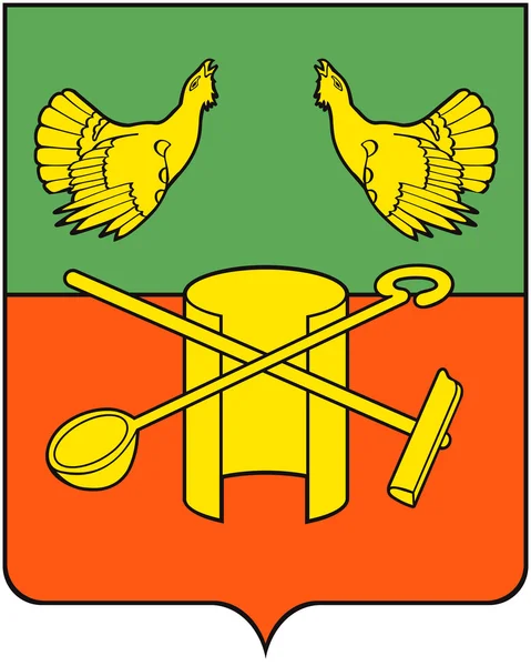 Coat of arms of the city of Kolchugino, Vladimir Region — Stock Photo, Image