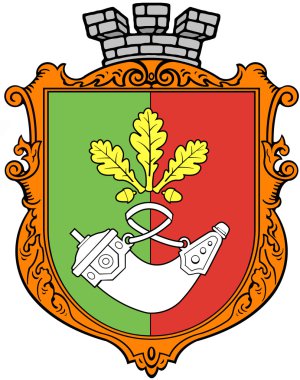 Şehir Krivoy Rog arması. Ukrayna