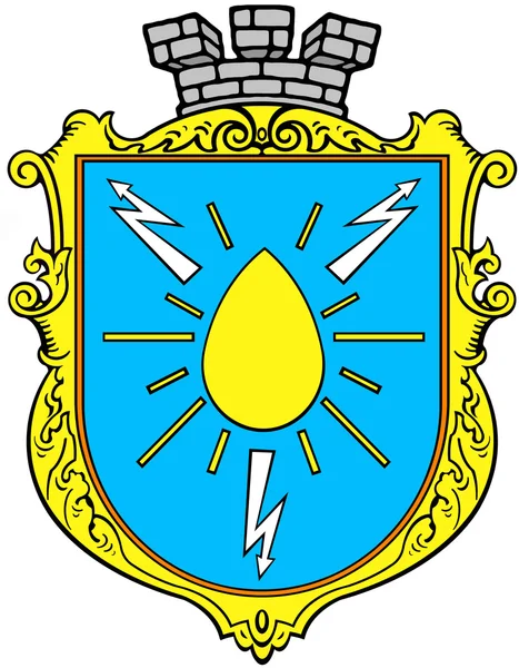 Coat of Burshtyn.Ukraina — Stock Photo, Image