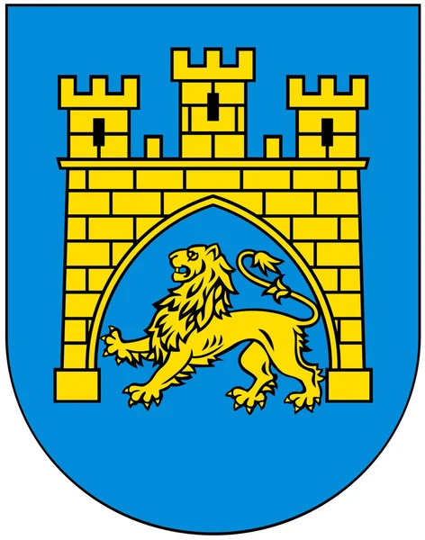 Kleines wappen der stadt lviv. Ukraine — Stockfoto