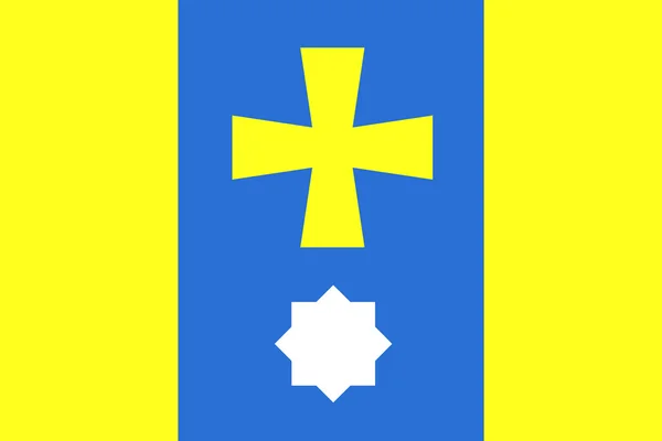 The flag of Mirgorod.Ukraina — Stock Photo, Image