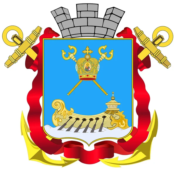 Escudo de armas de la ciudad de Nikolaev. Ucrania —  Fotos de Stock