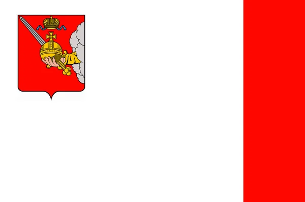 De vlag van Vologda regio — Stockfoto