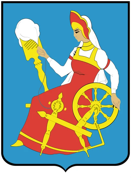 伊万诺沃市的徽章 — 图库照片