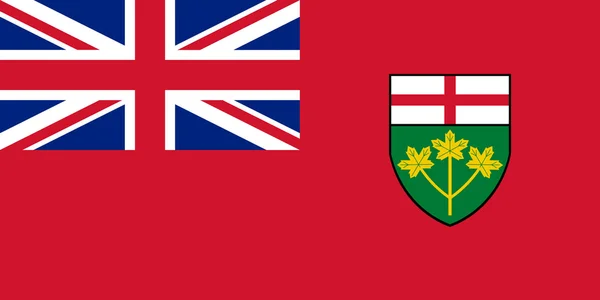 Flaga prowincji Ontario. Kanada — Zdjęcie stockowe