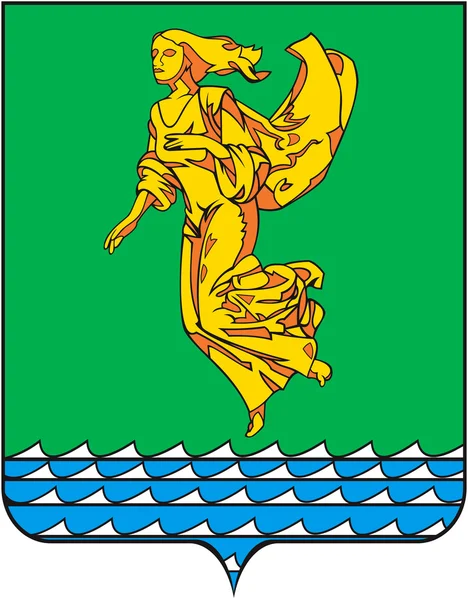 Wappen der Stadt Angarsk. Gebiet Irkutsk — Stockfoto