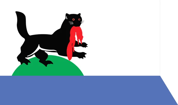 Флаг города Иркутск.Иркутская область Россия — стоковое фото