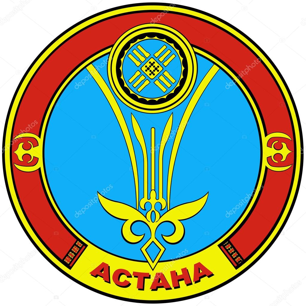 Astana Coat of Arms. Kazakhstan Stock Photo by ©MAKEEVVLADIMIR 