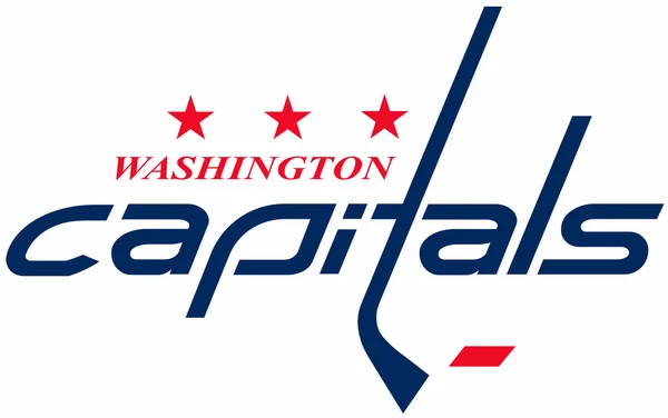曲棍球俱乐部，"华盛顿首都"的标志。美国 — 图库照片