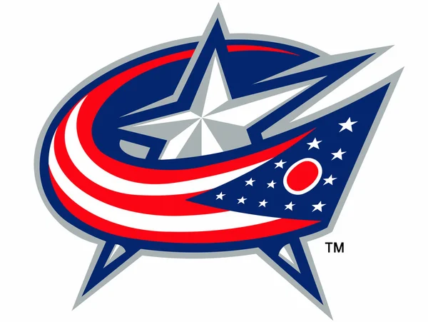 O logotipo do clube de hóquei "Columbus Blue Jackets". Estados Unidos — Fotografia de Stock