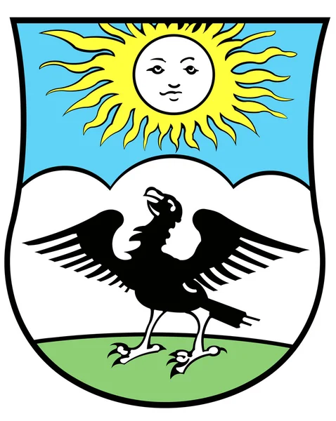 Escudo de armas de la ciudad de Ozersk. Región de Kaliningrado —  Fotos de Stock