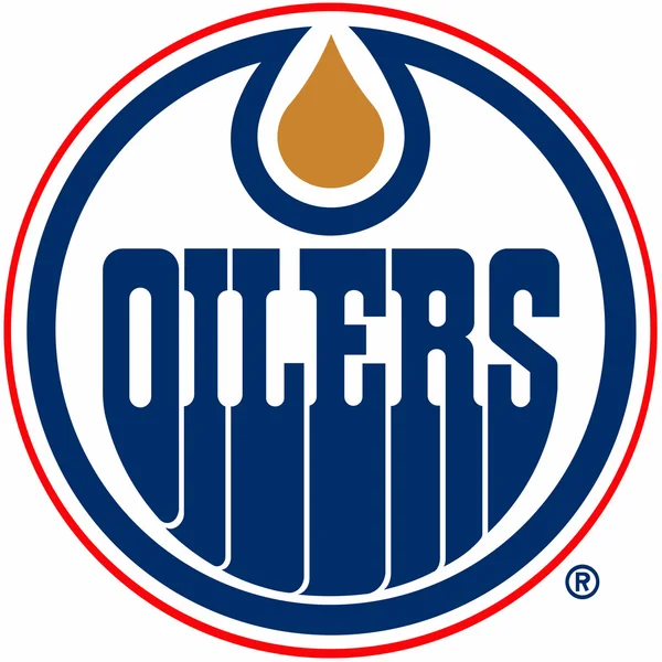 Логотип хоккейного клуба "Эдмонтон Ойлерз" .Канада Лицензионные Стоковые Фото
