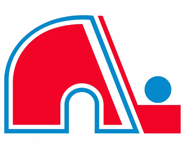 Logotypen för hockey club "Quebec Nordiques" (1972-95). Kanada — Stockfoto