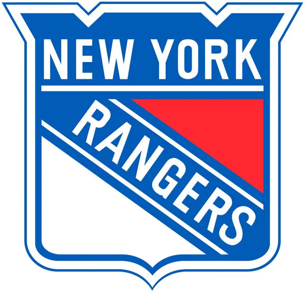 A logó a jégkorong klub "New York Rangers". Amerikai Egyesült Államok — Stock Fotó