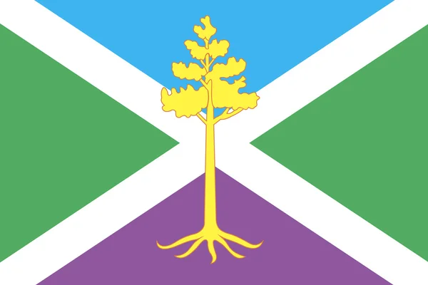 Bandeira cidade de Sosensky. Região de Kaluga — Fotografia de Stock