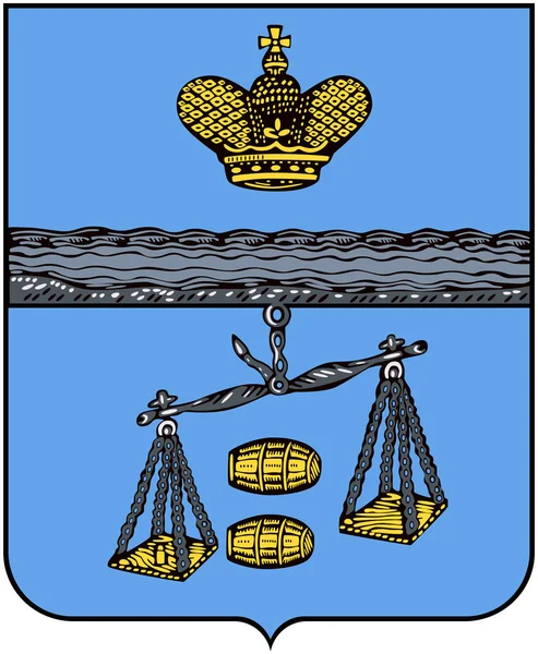 苏希尼奇 1842年的徽章。卡卢加地区 — 图库照片