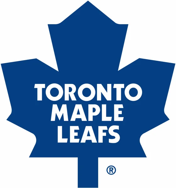 O logotipo do clube de hóquei, "Toronto Maple Leafs". Canadá — Fotografia de Stock