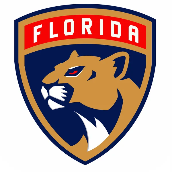 Logo klubu hokejowego "Florida Panthers". Stany Zjednoczone Ameryki — Zdjęcie stockowe