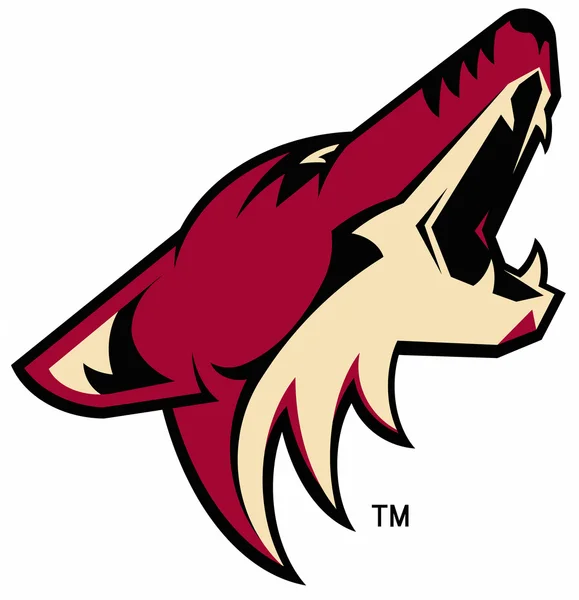 El logo del club de hockey "Arizona Coyotes". Estados Unidos —  Fotos de Stock