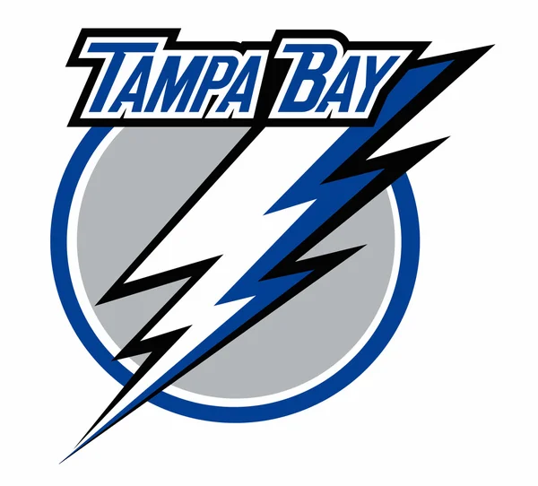 El logo del club de hockey "Tampa Bay Lightning". Estados Unidos —  Fotos de Stock