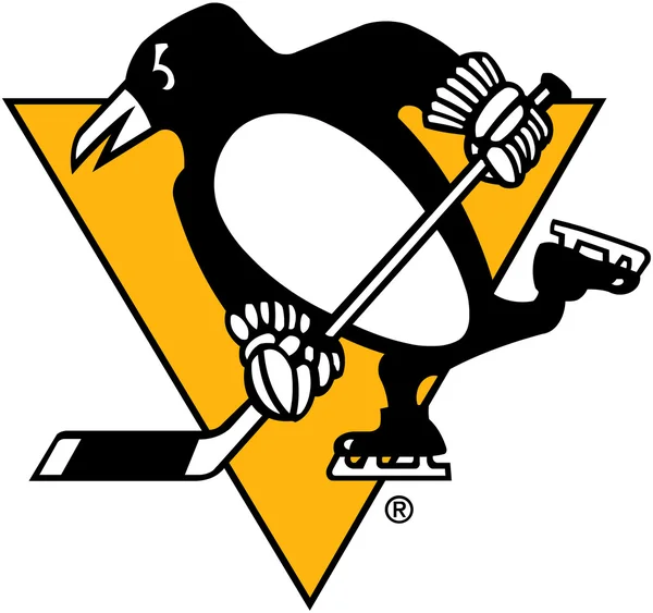Logo hokejového klubu, "Pittsburgh Penguins". Spojené státy americké — Stock fotografie