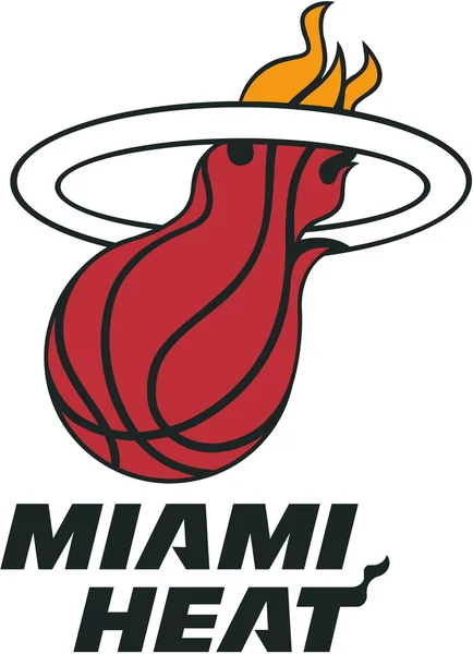 O emblema do clube de basquete "Miami Heat". Estados Unidos — Fotografia de Stock