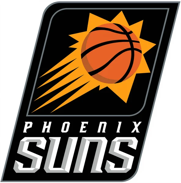El emblema del club de baloncesto "Phoenix Suns". Estados Unidos — Foto de Stock