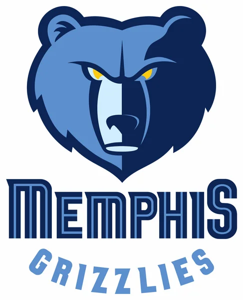 El emblema del club de baloncesto "Memphis Grizzlies". Estados Unidos — Foto de Stock