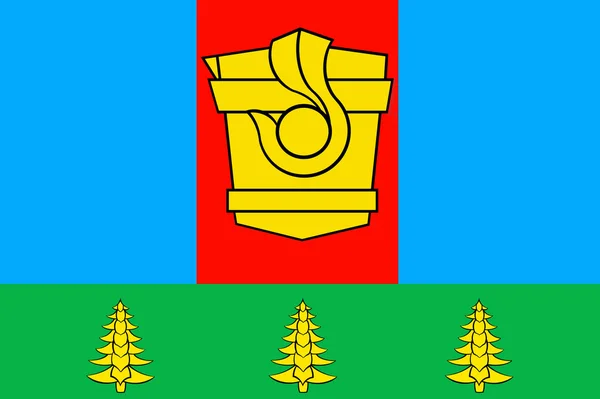 Drapeau ville de Gurevsk. Région de Kemerovo — Photo