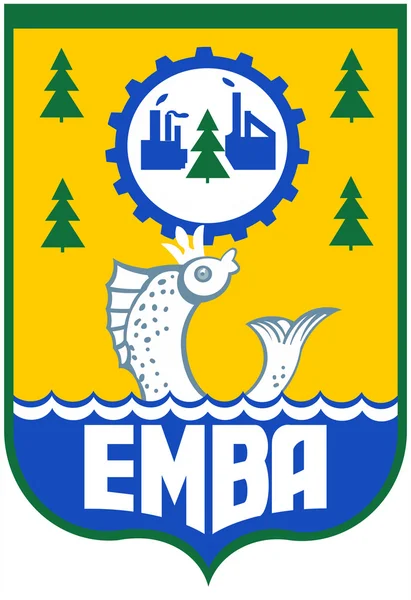Brasão de Emva. República de Komi — Fotografia de Stock