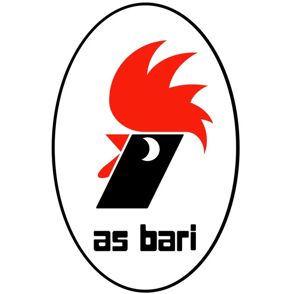 L'emblema della squadra di calcio "Bari". Bari. Italia . — Foto Stock