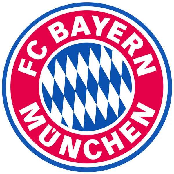O emblema do clube de futebol da Baviera. Munique. Alemanha . — Fotografia de Stock