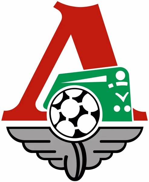 L'emblème du club de football "Lokomotiv" .g.Moskva . — Photo