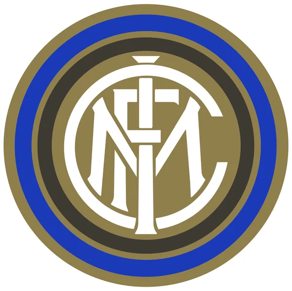 El emblema del club de fútbol "Inter" de Milán. Italia — Foto de Stock