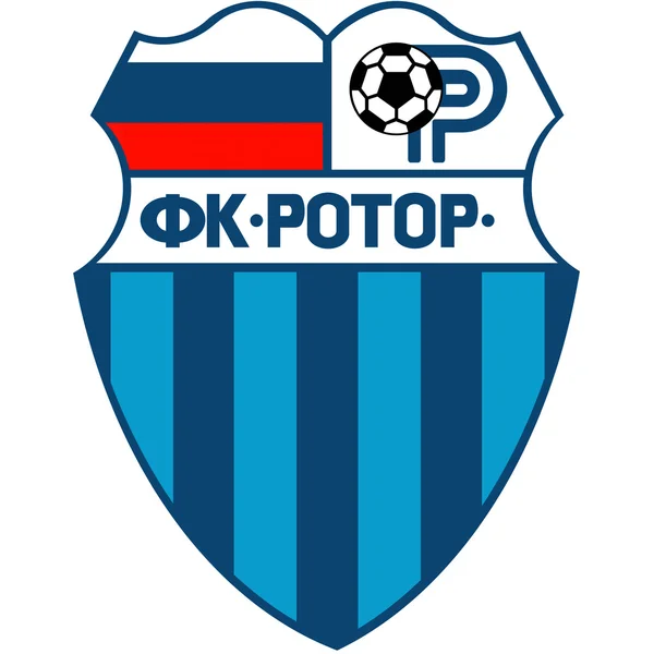 El emblema del club de fútbol "Rotor" .g.Volgograd . — Foto de Stock