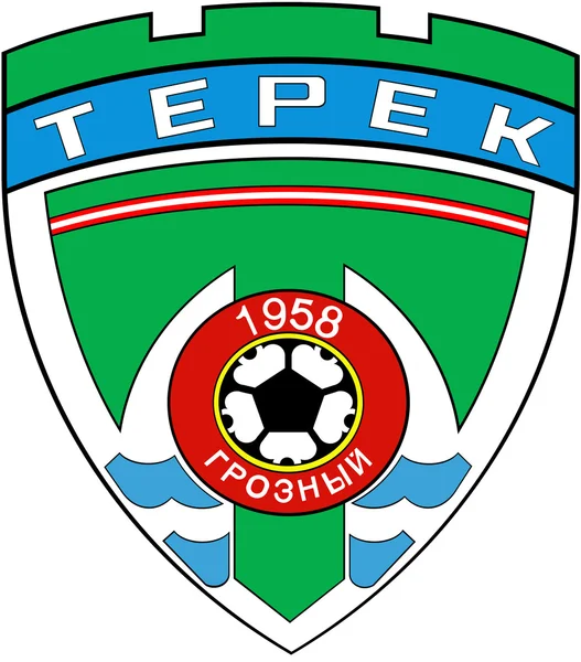 El emblema del club de fútbol "Terek" Grozny —  Fotos de Stock