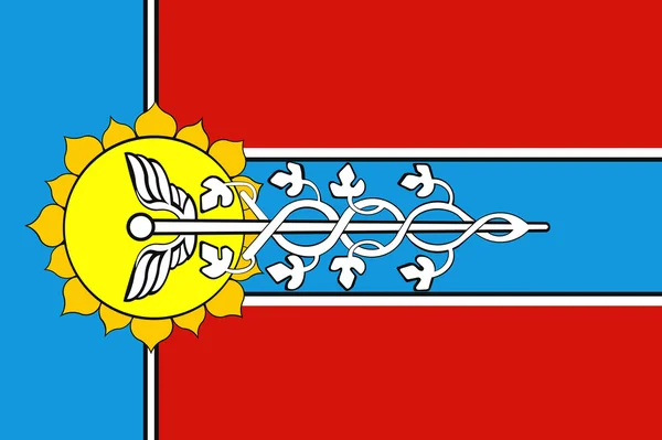 W regionie Krasnodar. Rosja. Flaga miasta Armawir — Zdjęcie stockowe