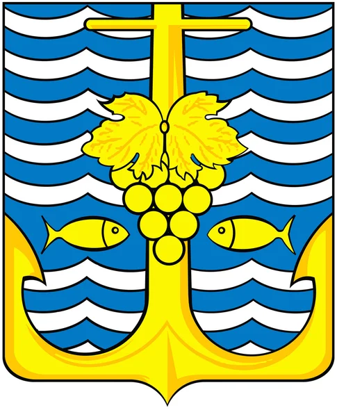 Region Krasnodar. Wappen der Stadt Temryuk — Stockfoto