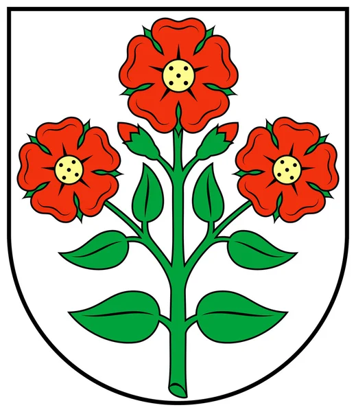 Coat of arms of the city of Banovce nad Bebravou. Slovakia — Stock Photo, Image