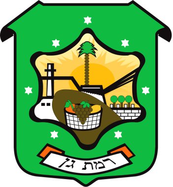 Coat of arms of the city of Ramat Gan. Israel clipart