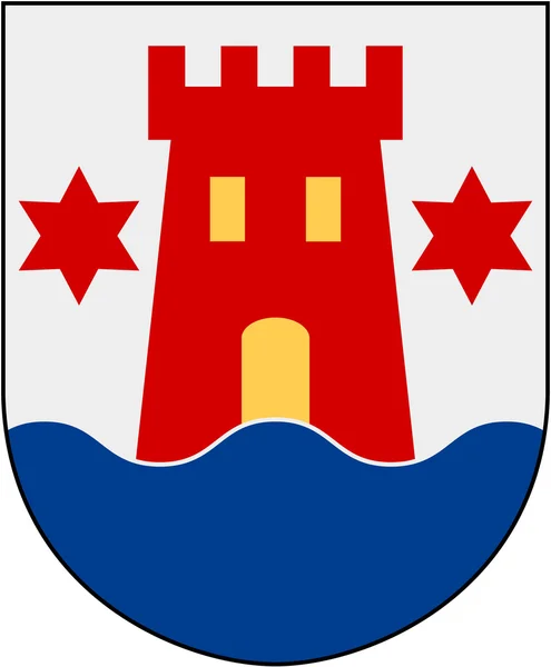 Escudo de armas de la ciudad de Kalmar. Países Bajos — Foto de Stock