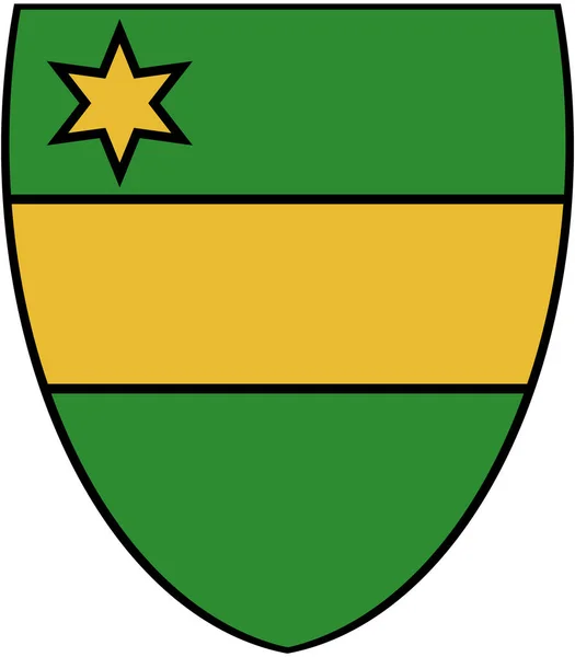 Herb Gminy Mont Saint Guibert Belgia — Zdjęcie stockowe