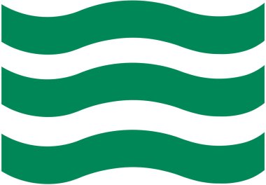 Hiroşima şehrinin arması. Hiroşima Bölgesi. Japonya 