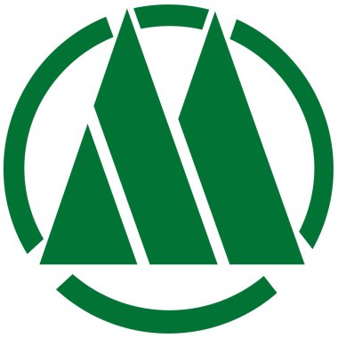 Mihara Köyü 'nün arması. Kochi Bölgesi. Japonya 