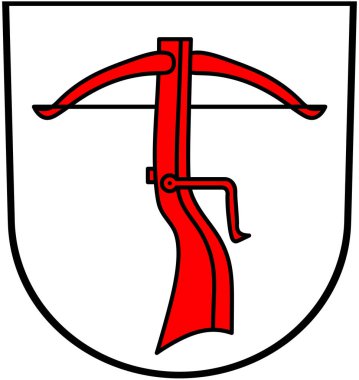 Almersbach im Tal cemaatinin arması. Almanya 