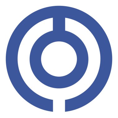 Ishigaki şehrinin arması. Okinawa Bölgesi. Japonya 