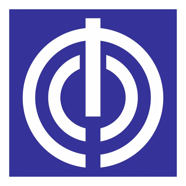 Naha Városának Címerét Okinawa Prefektúra Japán — Stock Fotó
