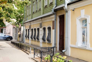 Voronezh Bölgesel Edebiyat Müzesi 'nin binası. I.S. Nikitin. Rusya Eylül 2020 